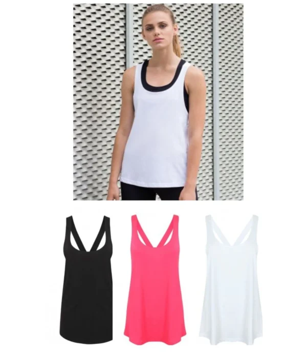 SF SK241 Ladies Fashion Workout Vest